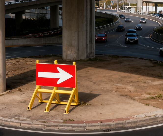 High-Intensity Reflective Traffic Sign met waterdichte aluminium plaat in L400×W280×H2.0mm voor verkeersveiligheid