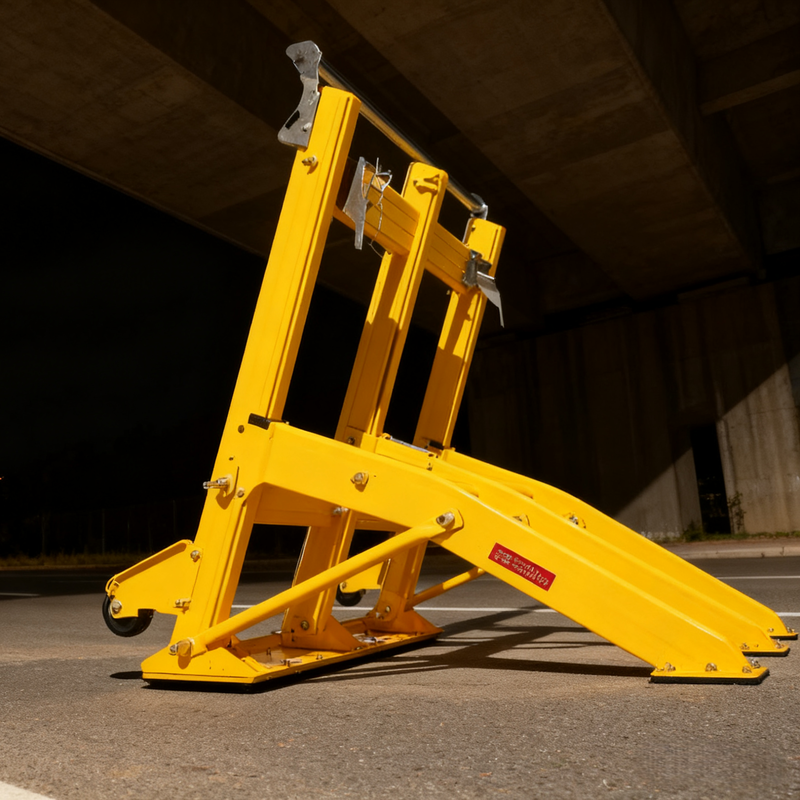 25KG Lichtgewicht Mobiele Voertuigbarrière met Opvouwbaar Ontwerp en Hoge Zichtbaarheid Oranje voor Verkeersveiligheid