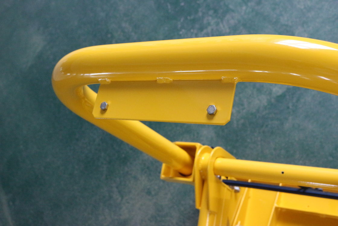 Opvouwbare 660 mm breed draagbare voertuigbarricade met elektrostatisch sproeien voor bouwgebieden