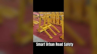 Compacte voertuigbarrière ontworpen voor stedelijke wegen met lage snelheid